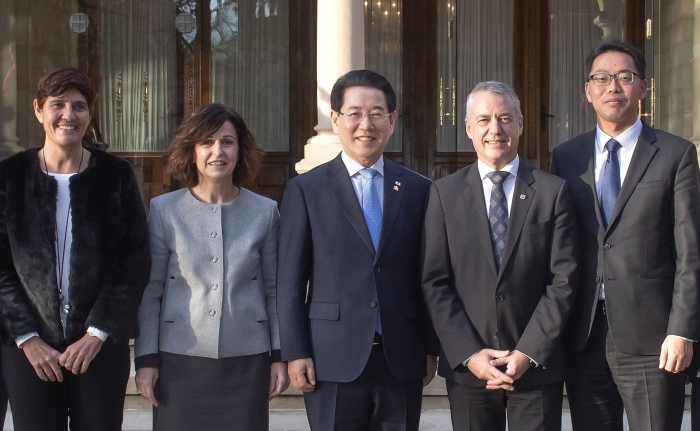 김영록 전남지사, 스페인 바스크 주지사와 회담 기사의 사진
