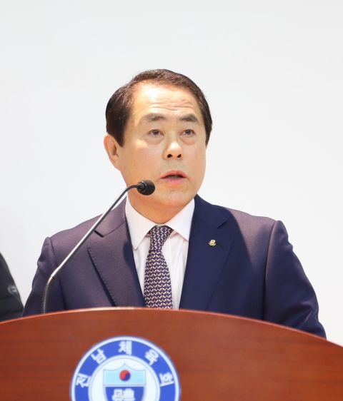 김재무 전남체육회장 취임···“전남체육 진흥 선언”