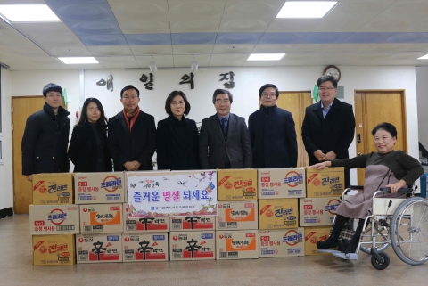 광주서부교육지원청, 설 명절 맞아 사회복지시설 위문