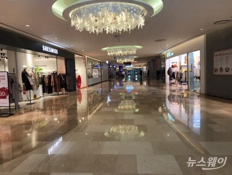  신종코로나 직격탄  롯데월드몰 가보니