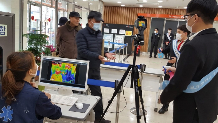 한국마사회 광주지사, 열화상카메라 운용 모습