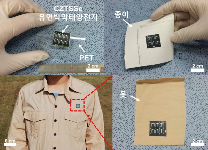 지스트 이동선 교수 연구팀, 옷 등에 부착 가능한 유연박막태양전지 전사 방법 개발 기사의 사진