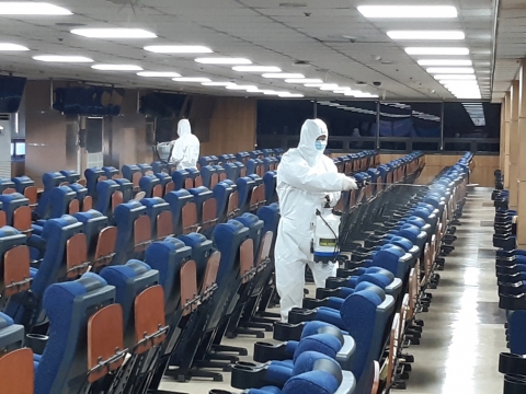 한국마사회 중랑지사, 중랑보건소와 합동 방역 실시