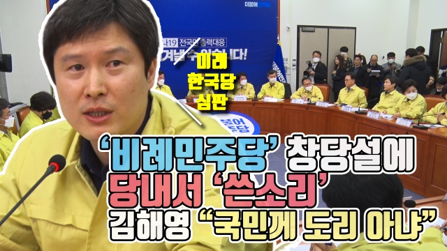 ‘비례민주당’ 창당설에 당내서 ‘쓴소리’···김해영 “국민께 도리 아냐”