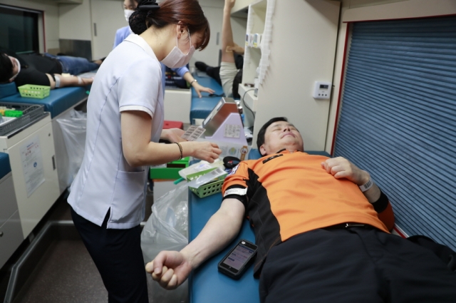 보성군 “보성소방공무원·의용소방대원 헌혈 동참”