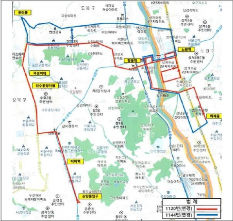 서울시의회 송아량 의원 “1120번 버스노선 개편, 창동·노원역 접근성 향상”