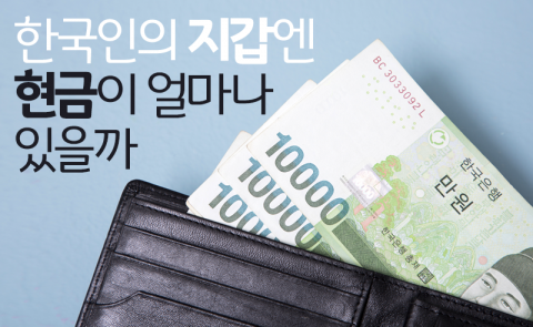 한국인의 지갑엔 현금이 얼마나 있을까