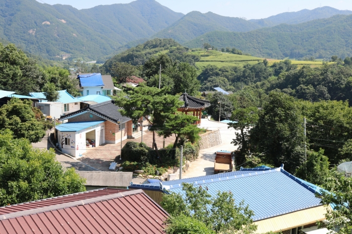 진안읍 상가막 마을 전경