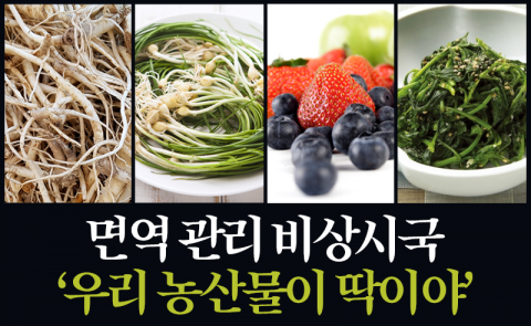 면역 관리 비상시국 ‘우리 농산물이 딱이야’