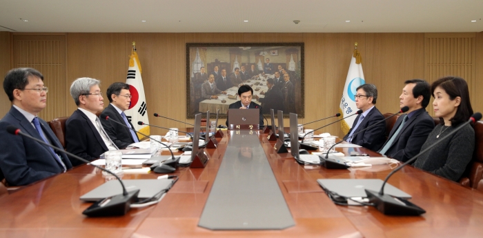 지난 3월 13일 서울 세종대로 한국은행 본관에서 금융통화위원회 통화정책방향 결정 임시회의가 열렸다. 사진=한국은행 제공