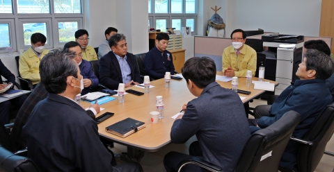 송귀근 고흥군수, 고흥청정식품단지 찾아 코로나 19 대응 점검