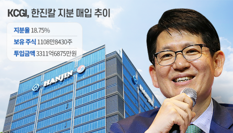 한진칼 ‘시세차익 2천억’ KCGI···장기戰 나선 이유