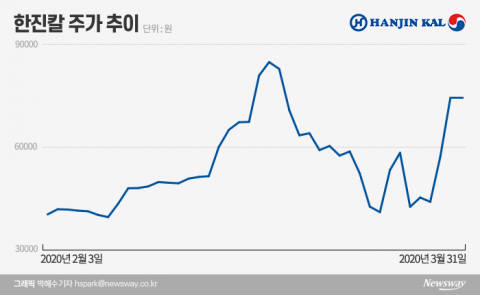 롤러코스터 탄 한진칼···끝 모를 ‘10%의 전쟁’