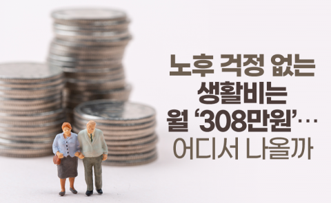 노후 걱정 없는 생활비는 월 ‘308만원’···어디서 나올까
