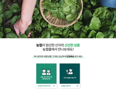 농협몰 접속 폭주···‘식재료 꾸러미 포인트’ 신청·사용법은?