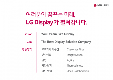 8년 만에 新 경영목표 세운 LG디플···정호영 사장, 비전체계 재정비