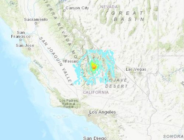 미 캘리포니아 산악지대서 규모 5.8 지진···인명·재산피해 없어
