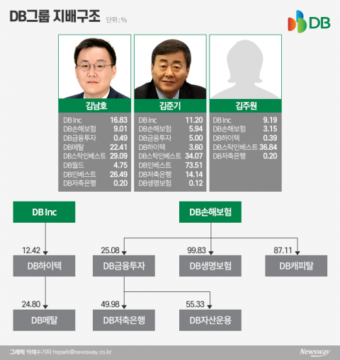 그룹 위기에도 DB손보 지분 지킨 김남호···그 덕에 회장 올랐다