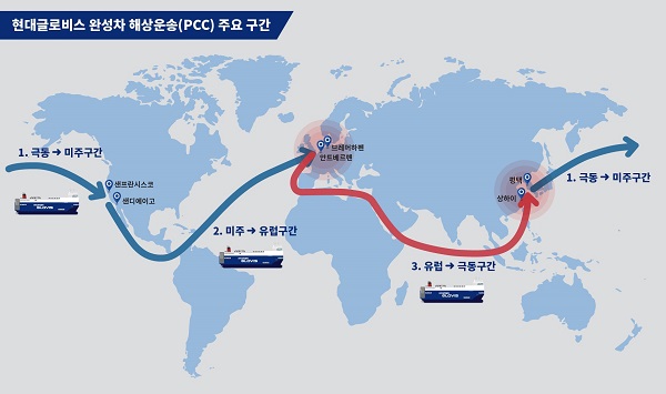 현대글로비스가 2008년 자동차운반선 사업에 진출한 이래, 비계열 글로벌 완성차 메이커와 체결한 해운 계약 중 물량 면에서 사상 최대 수주 실적이다. 사진=현대글로비스 제공