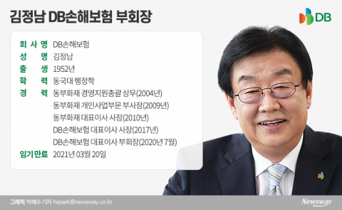 김정남 DB손보 부회장, ‘손보업계 최장수 CEO’
