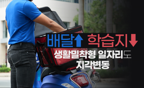 ‘배달↑ 학습지↓’ 생활밀착형 일자리도 지각변동