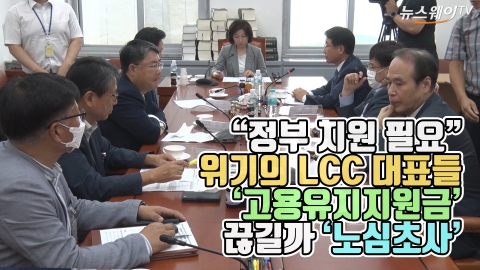 “정부 지원 필요” 위기의 LCC 대표들 ‘고용유지지원금’ 끊길까 ‘노심초사’