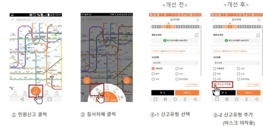 지하철서 마스크 안 쓴 승객···8월3일부터 앱 신고 가능. 사진=서울시