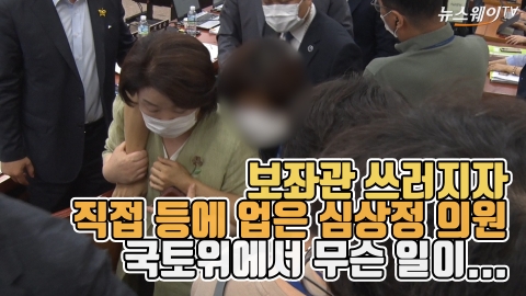보좌진 쓰러지자 직접 등에 업은 심상정 의원···국토위에서 무슨 일?