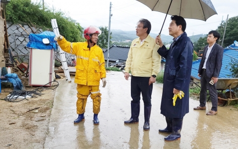 유진섭 시장, 장마철 집중호우 대비 긴급 현장점검