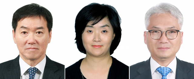 왼쪽부터 박정현 2차장, 김선희 3차장, 박선원 기획조정실장. 사진=청와대