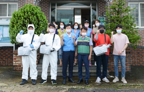 비아농협, 비아동 경로당 10곳 방역 소독