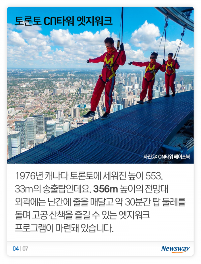 ‘웬만한 강심장도 어려울 걸?’ 세계의 고층건물 높이 체험들 기사의 사진