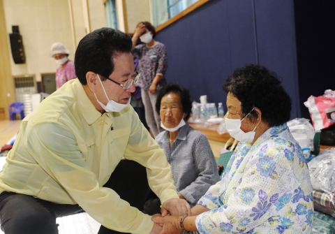 김영록 전남도지사, 곡성 수해현장 긴급 점검