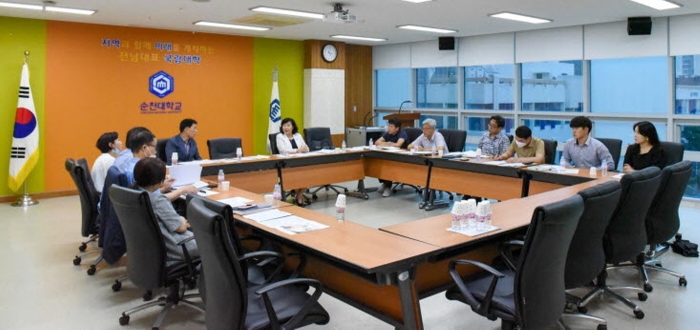 순천대-순천시, ‘순천대학교 의과대학 유치 TF 실무협의회’ 개최 모습