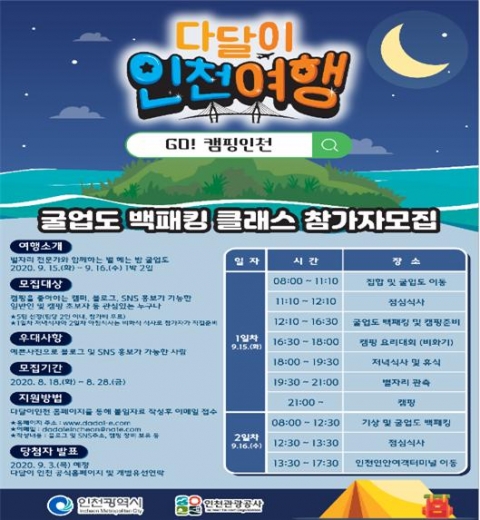 인천시-인천관광공사, `다달이 인천여행` 사업 추진...굴업도 등 이색체험 상품개발