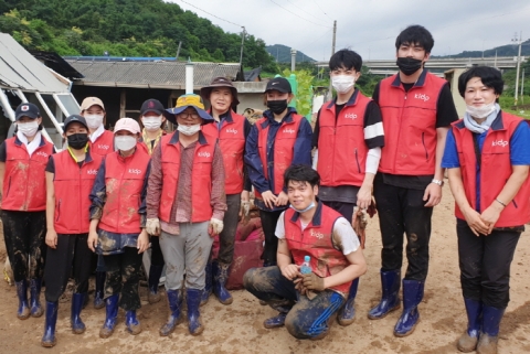 한국디자인진흥원, 충북 제천 수해복구 지원