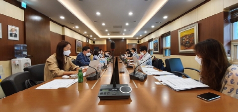 성남시 공공기관 협의회 준비회의 장면.