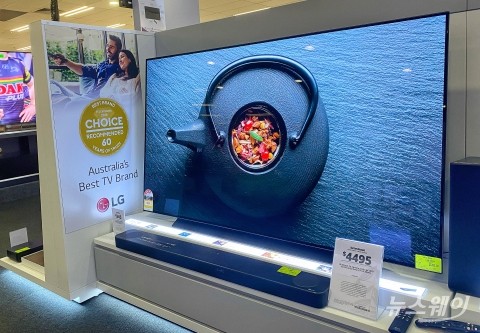 LG 올레드TV, 호주서 1~3위 석권