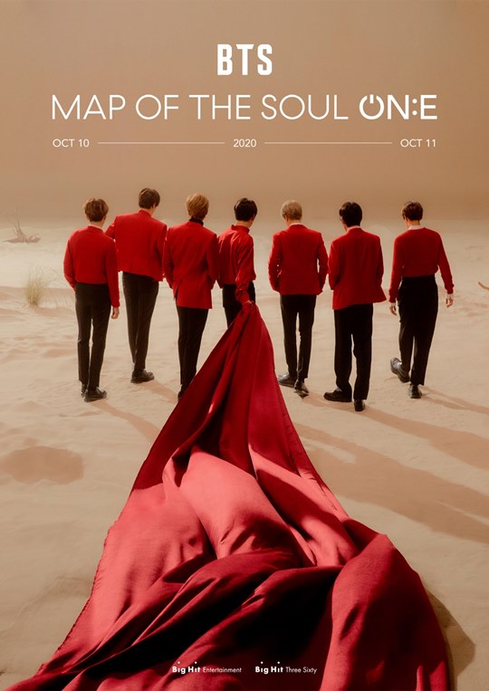 방탄소년단, 10~11일 ‘BTS MAP OF THE SOUL ON:E’ 온라인 콘서트 개최. 사진=빅히트