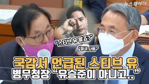 국감서 언급된 스티브 유···병무청장 “유승준이 아니고..”