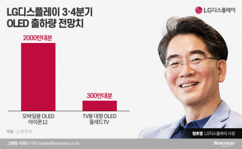 LG디플 정호영의 자신감 두가지 ‘아이폰12·대형 OLED’