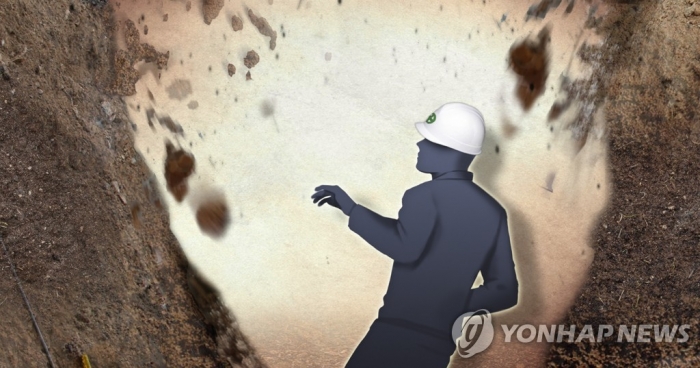 봉화 군부대 신축공사장서 붕괴 사고···매몰 7명 모두 구조. 사진=연합뉴스