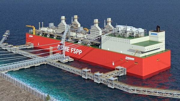 대우조선해양이 개발한 부유식 복합 에너지 공급 설비인 FSPP의 조감도. 사진=대우조선해양 제공
