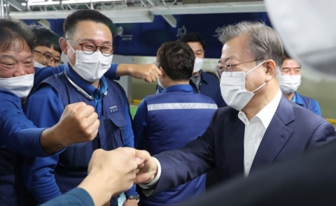 文 대통령 “현대차, 고용안정과 부품 협력사 상생” 높이 평가