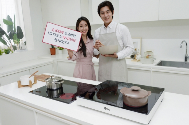 ‘3300와트 고화력’ LG전자, 하이브리드 전기레인지 출시