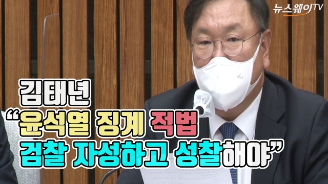 김태년 “윤석열 징계 적법···검찰 자성하고 성찰해야”