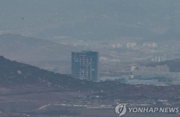 24일 경기도 파주시 접경지역에서 바라본 개성공단의 모습. 사진=연합뉴스
