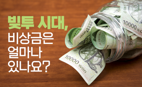 빚투 시대, 비상금은 얼마나 있나요?