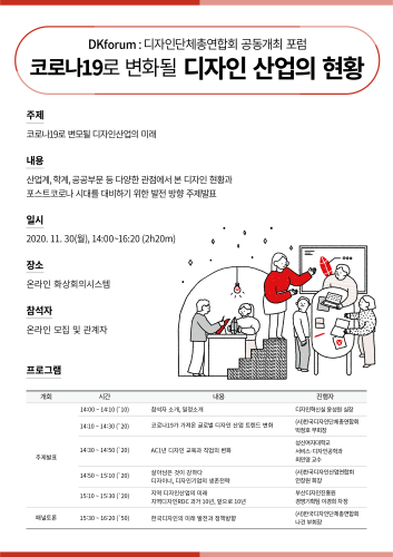 한국디자인진흥원, ‘코로나19로 변화될 디자인산업 현황’ 온라인 포럼 개최