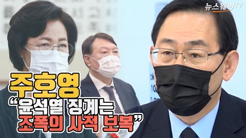 주호영 “윤석열 징계는 조폭의 사적 보복”